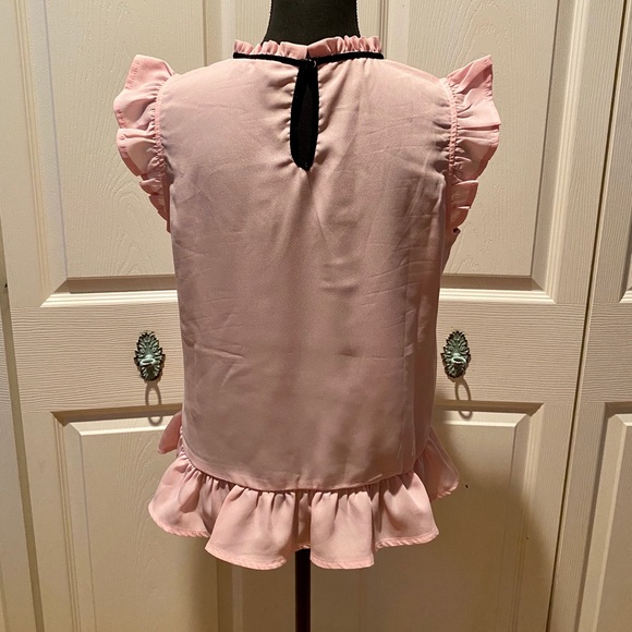Pastel Pink Ruffle Blouse - Picture 4 of 6